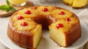 Bolo de Abacaxi Caramelizado