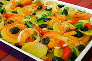 Bacalhau com batata ou Bacalhoada de Forno