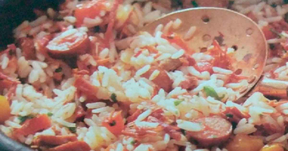 Arroz de carreteiro ao forno