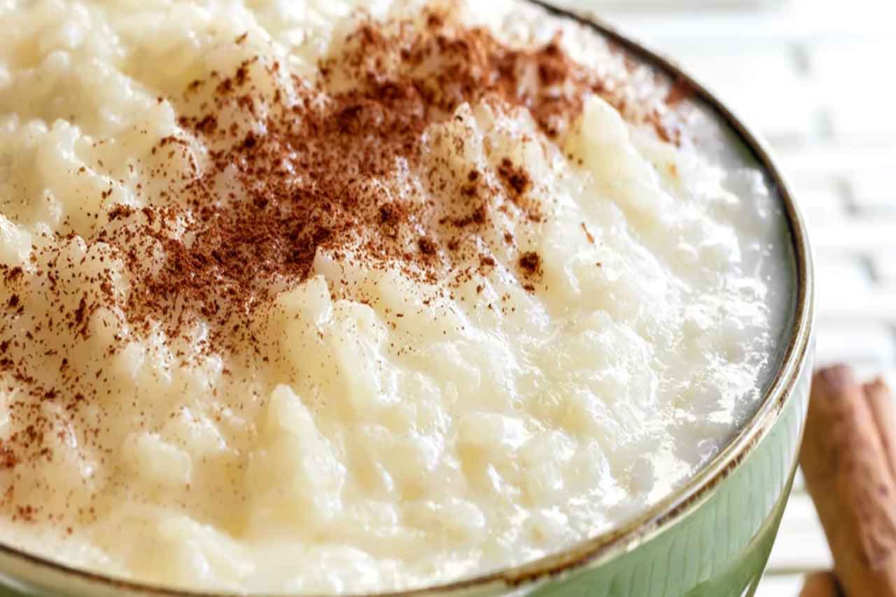 Arroz Doce Tradicional com Leite Condensado