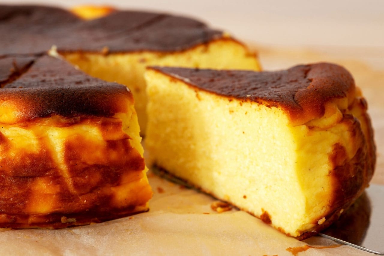 Cheesecake basco: torta basca