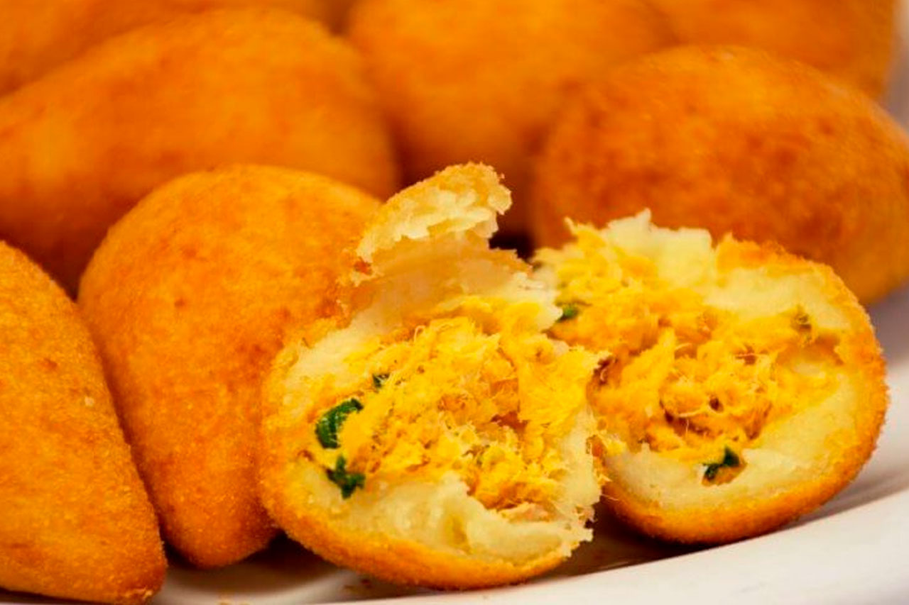 Coxinha de frango assada