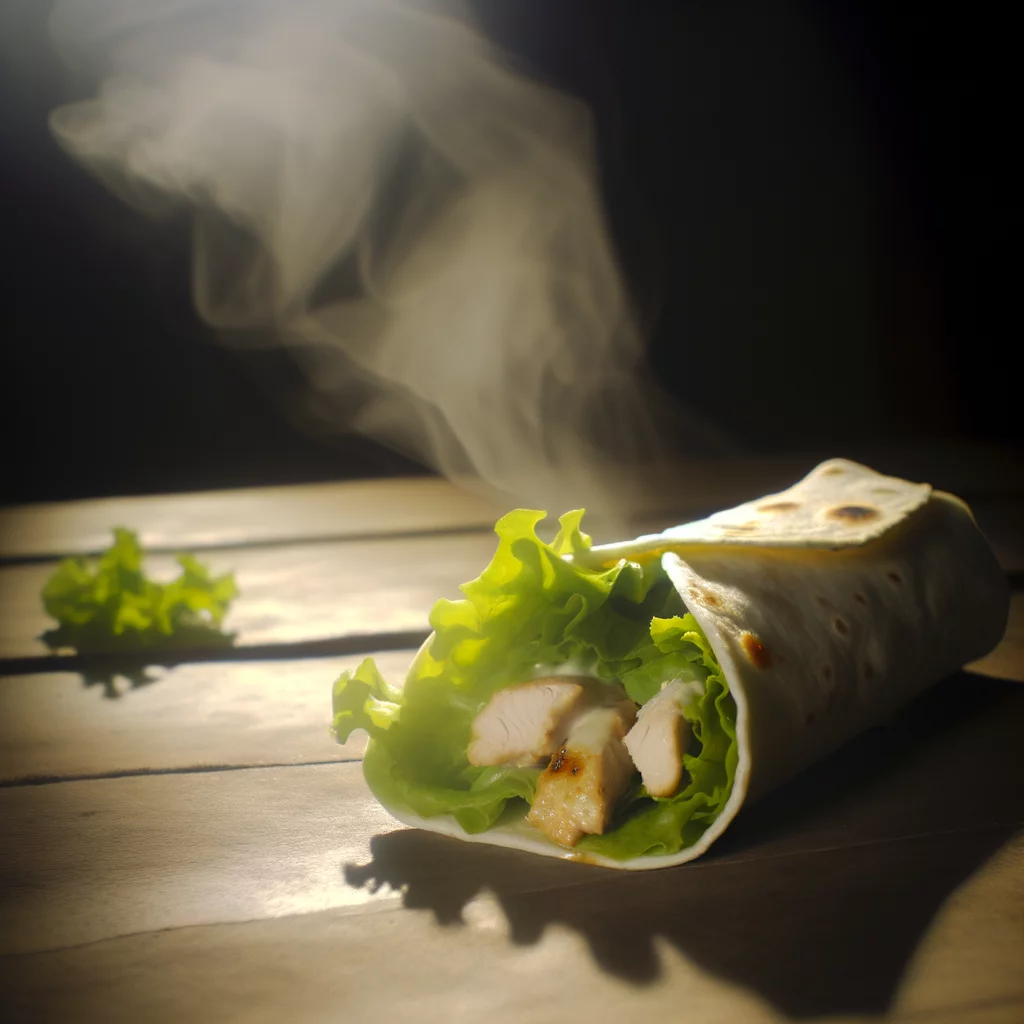 Delicioso Wrap de Alface com Frango: Pronto em Apenas 5 Minutos