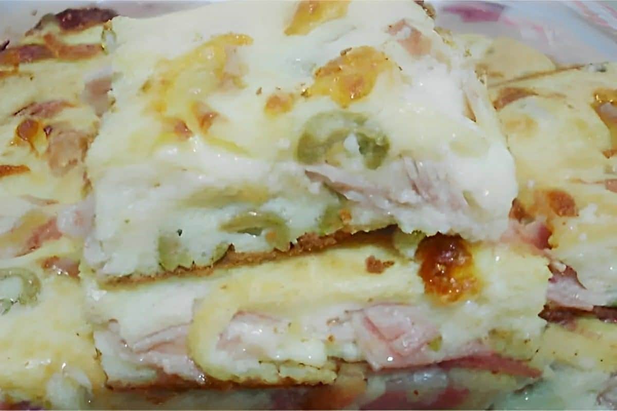 Torta de presunto e queijo de liquidificador um lanche simples e prático para toda a família