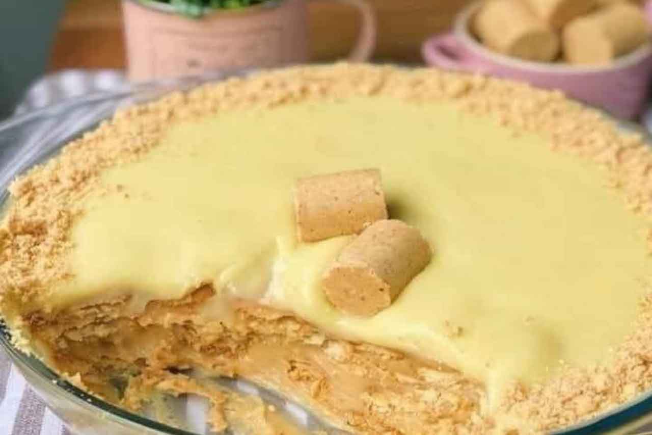 Pavê de Paçoca com Chocolate Branco