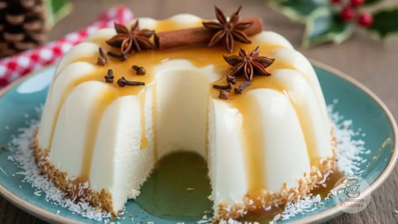 Pudim de Coco com Calda de Caramelo: O segredo para a textura perfeita de veludo