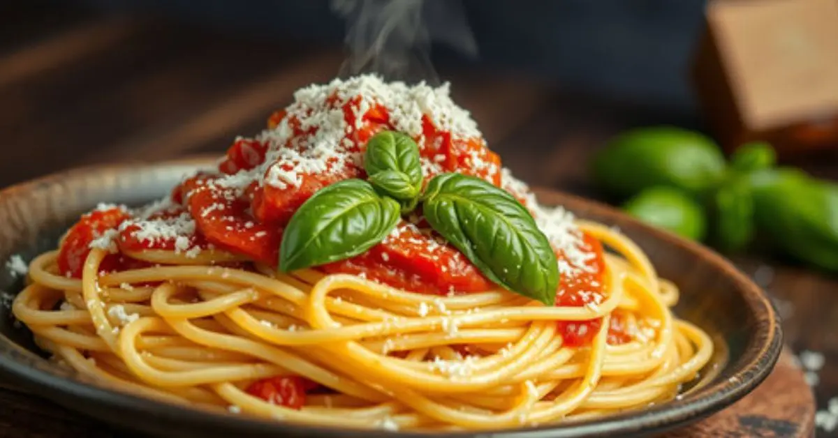 Espaguete ao Molho de Tomate Fresco: O segredo do molho caseiro italiano feito em poucos minutos