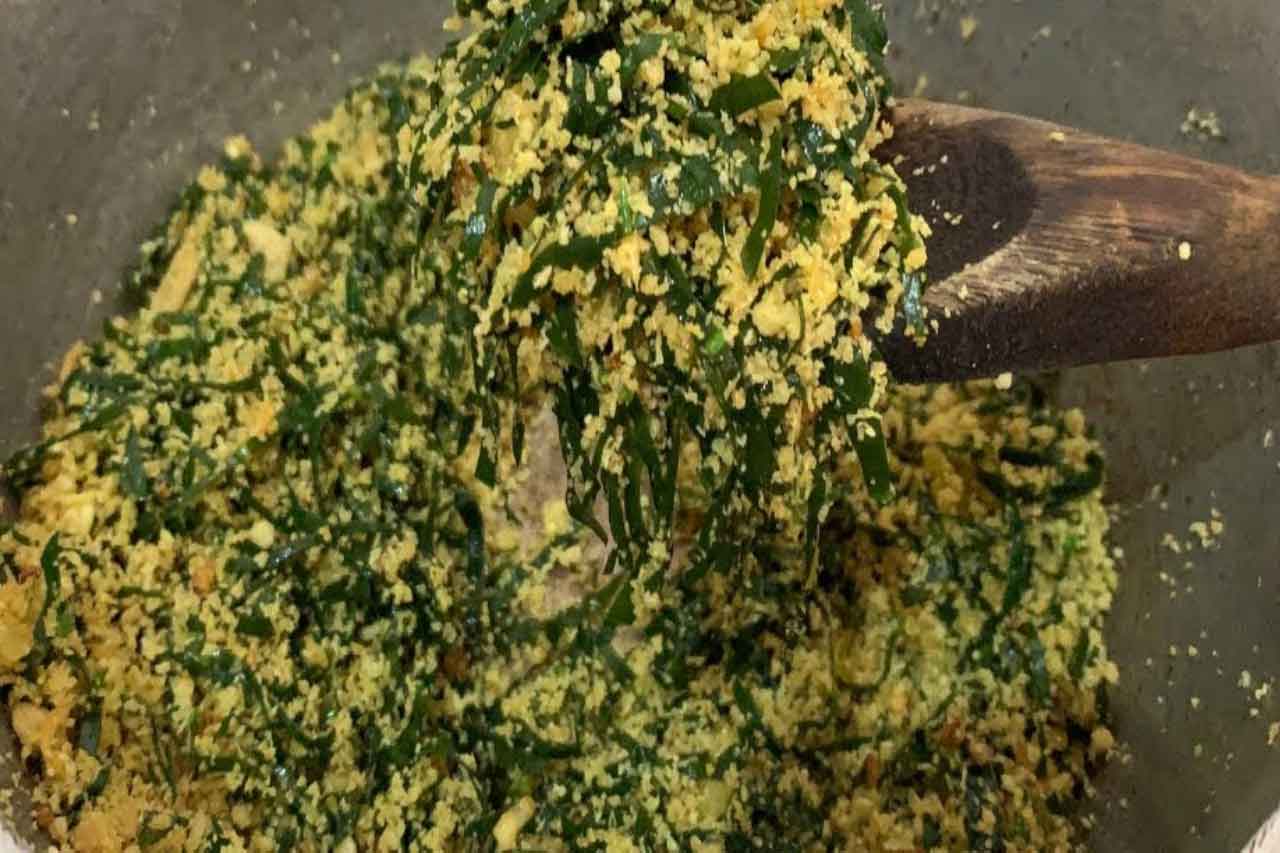 Receita de Farofa com Orá-pro-nóbis
