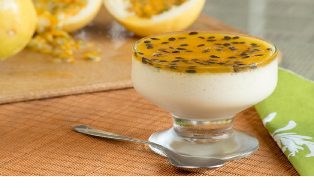 Receita de Mousse de maracujá diet