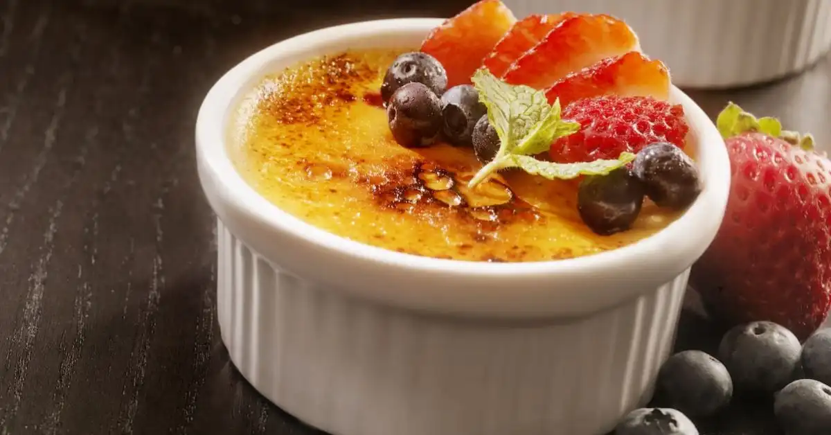Creme de Baunilha com Casquinha de Açúcar Crocante